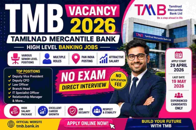 TMB Vacancy 2026: Best Banking Career Opportunity | High Salary Posts